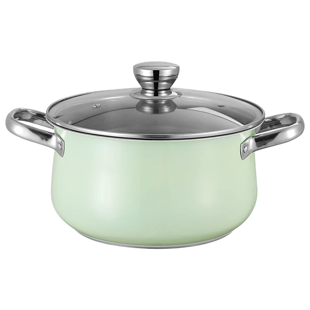 

Stainless Steel Soup With Lid Heavy Bottom Stockpot Reusable Large Capacity Cooking For Noodles Stew Hot Pot Home Kitchen Use