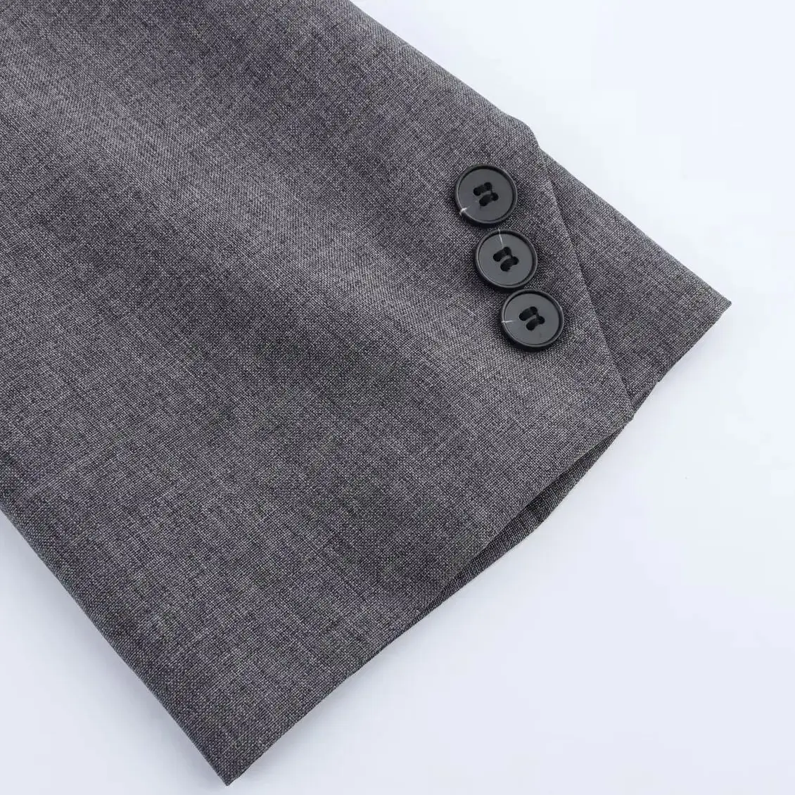 2025 امرأة الموضة الأوروبية والأمريكية الصيف نمط جديد المخلوطة الترا أسلوب بسيط القوس الديكور دعوى معطف ملابس خارجية Mujer #6