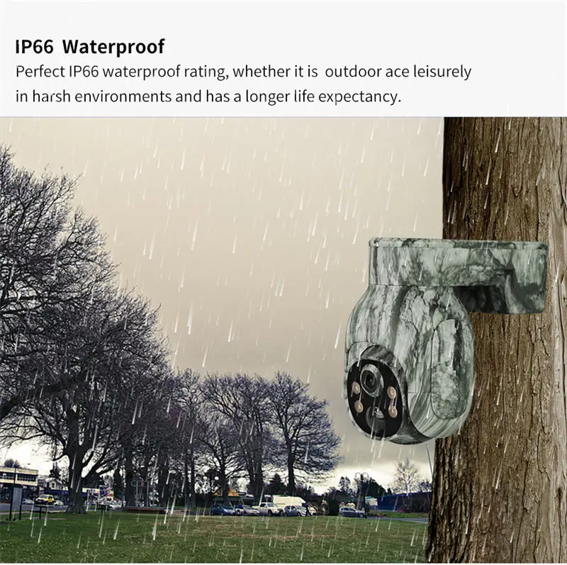 ElEFINE LTE 4G بطاقة SIM التمويه الصيد كاميرا الطاقة الشمسية الأمن للرؤية الليلية شبكة المتكلم كاميرات IP PIR #3