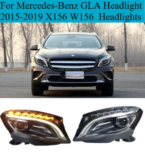 Для Mercedes-Benz GLA 2015-2019 X156 GLA200 GLA W156 Фара автомобиля фары HID фара в сборе Парки авто внешние аксессуары