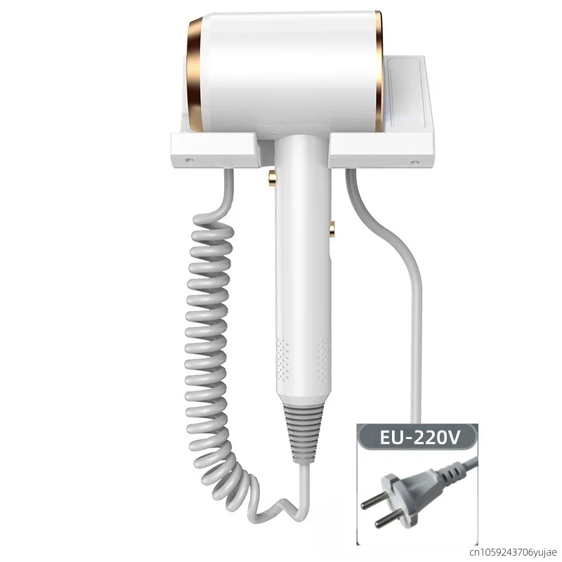 New High-Speed Hair Dryer 1600W, Hotel, Non Perforated Wall Mounted High-Power Non Perforated Bathroom, Bathroom, 220v view 2