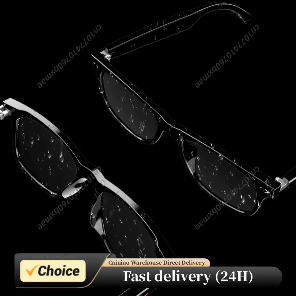 

Camera Glasses Remote Shooting Outdoor Sport Glasses with Camera Open Ear Sound Mic & Speakers Wearable Eyeglass for Men & Woman