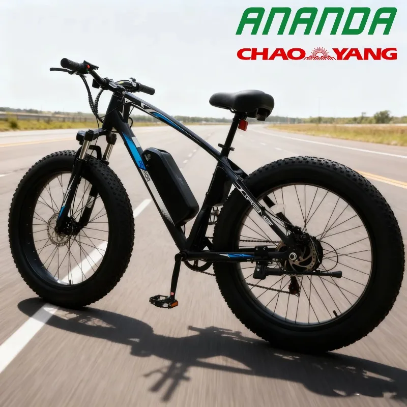 BR Stock FAST SHIPPING EXW Price Alloy 48v 500W 26 Inch Fat Tire Electric Bike Electric Mountain Cruiser Bike Bicicleta Eletrica
