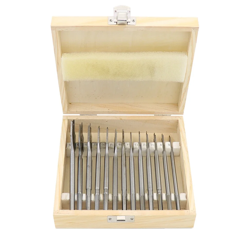 Set mata bor Spade datar pekerjaan kayu, alat pemotong Shank Hex 1/4 "13 buah 6-35mm
