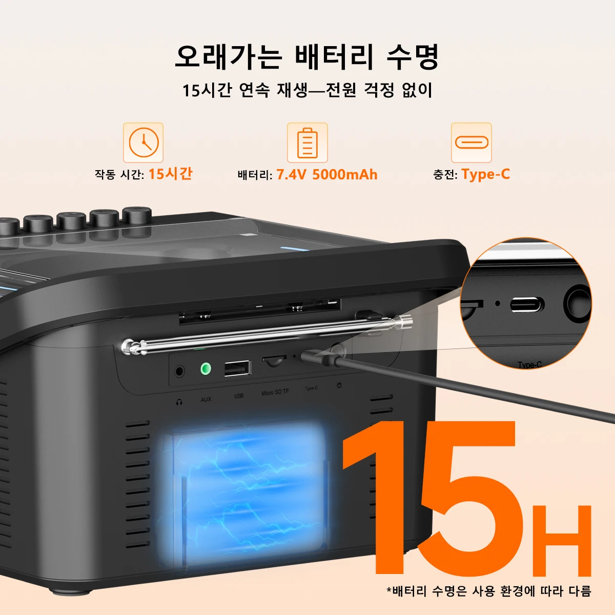 RETEKESS TR642 다기능 블루투스 라디오 CD AM FM 붐박스 카세트 레코더 USB TF AUX 휴대용 CD 플레이어 가정용 선물 캠핑용 붐박스 거실…