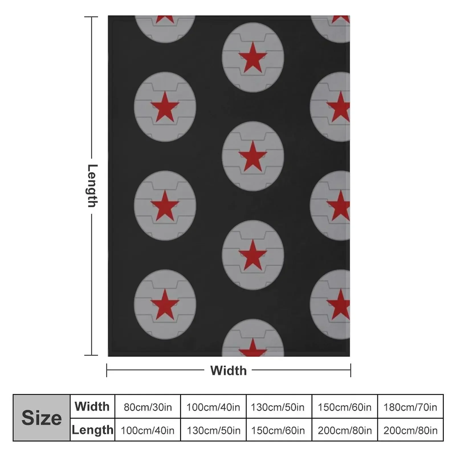 Winter soldier emblem Throw Blanket Soft Big funny gift Moving Blankets