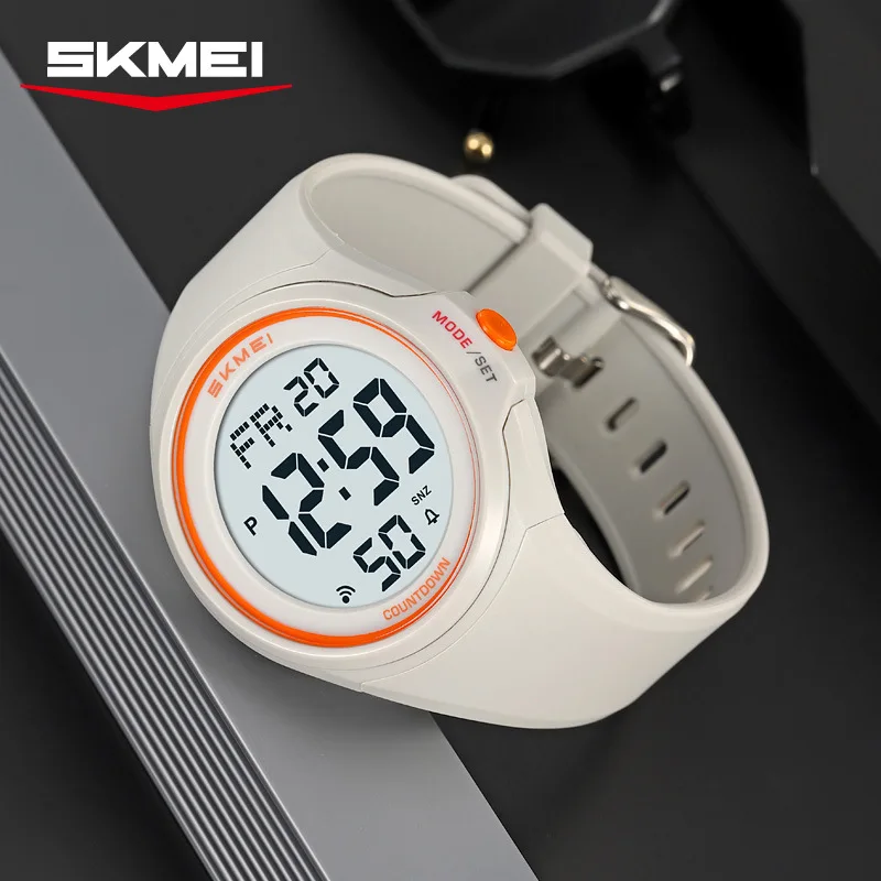 SKMEI 2560 Electronic Watches Fashionable Student Electronics Watch Waterproof Outdoor Timing Sports Wristwatch Alarm Clock