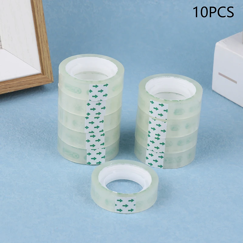 

10PCS Office Transparent Tape 3m Length Gift Packaging Tape Suitable For Offices Etc Schools 0.8-1.8cm Width