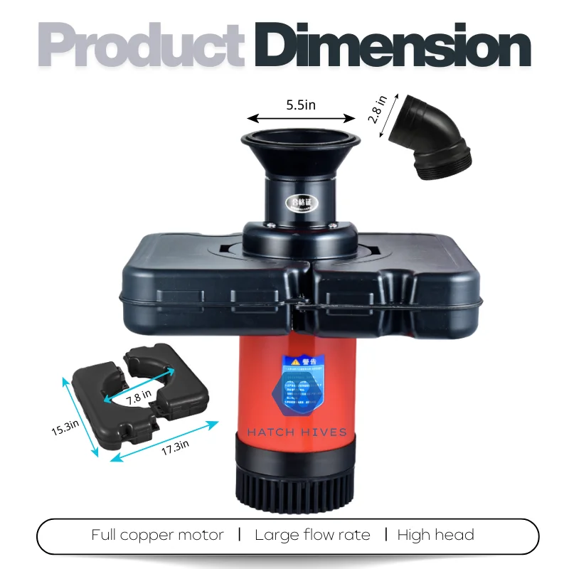 Equipment 0.75kw Aquaculture Floating Fountain Jet Aerator for Outdoor Fish Farming Pond Oxygen Aeration