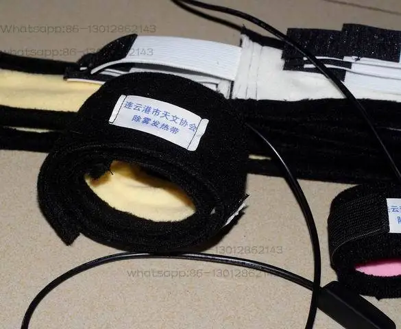 天体望遠鏡用加熱式除霧ベルト-12v電源-高低温対応