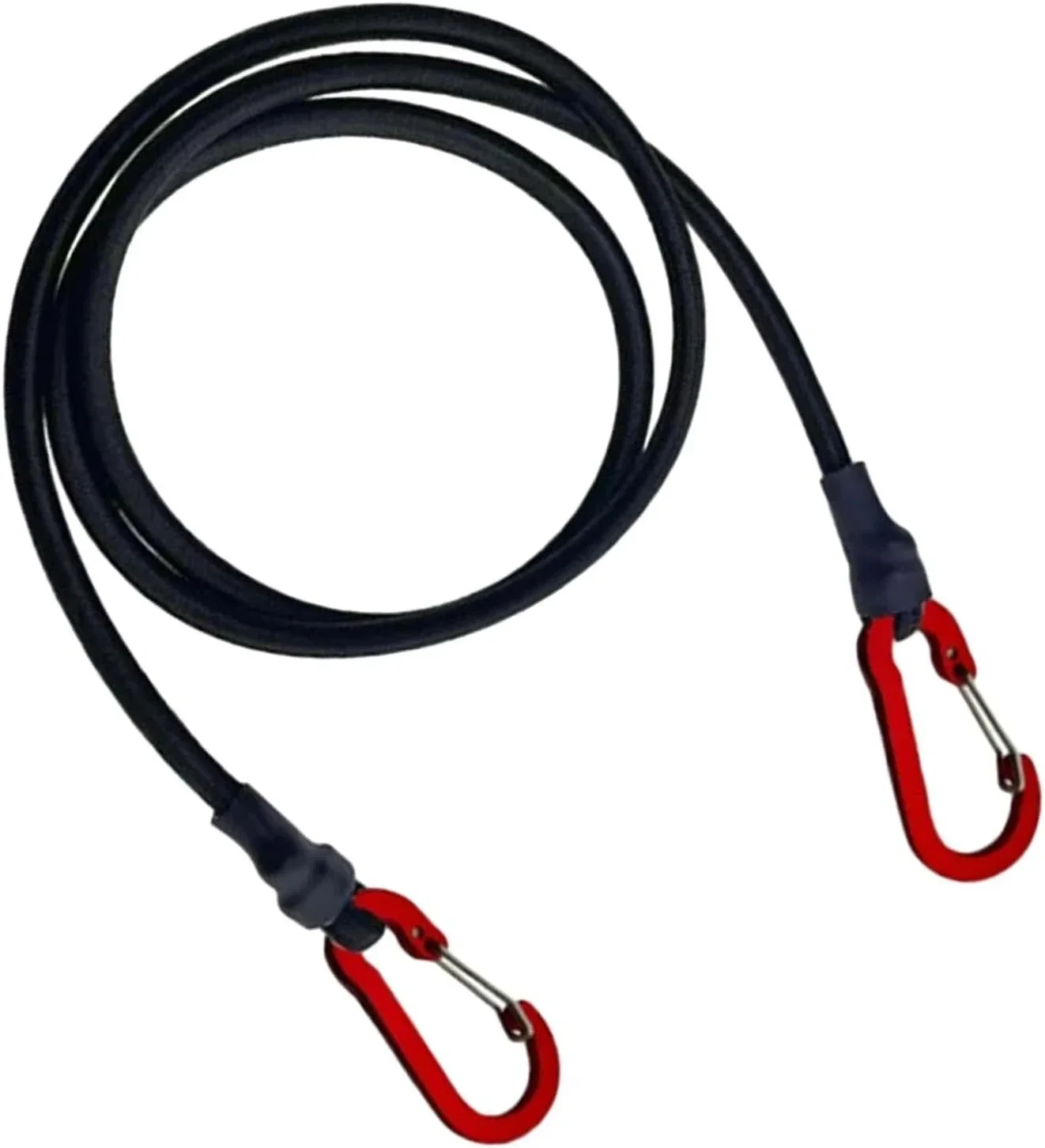 Heavy Duty Bungee Cord Elastic Tensioning Belts Tie Strap String Carabiner Hooks for Kayak Cycling Luggage Packing Ropes Camping