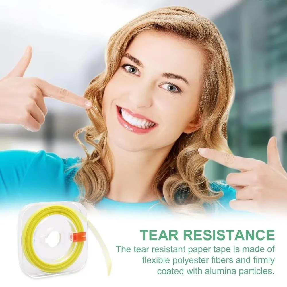 Portable Dental Polishing Strips 20/30/50um Multifunctional Tooth Finishing Strip Tooth Interdental Sanding Surface Dental Tool