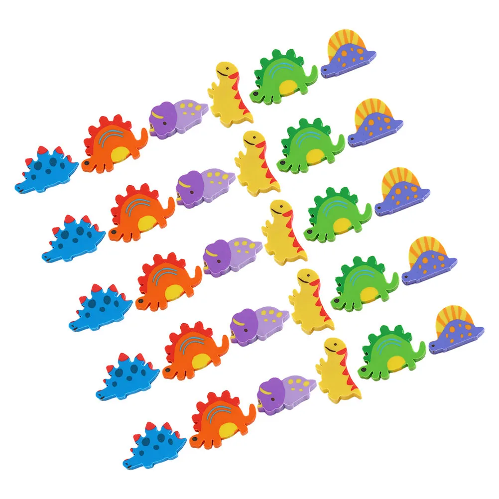 120 قطعة محايات الديناصور الكرتونية على شكل حيوان صغير للطلاب القرطاسية السائبة اللوازم المدرسية محايات الزخرفية