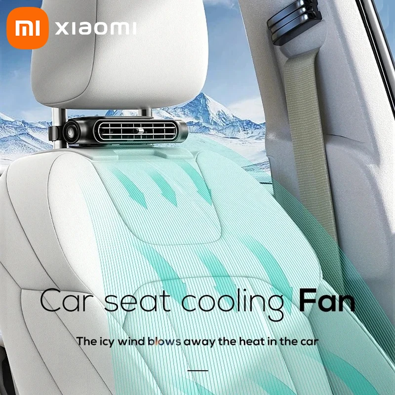 

Xiaomi Portable Car Seat Fan Front Rear Seat Passenge USB Powered Car Headrest Cooling Air Fan Adjustable Strap Car Interior Fan