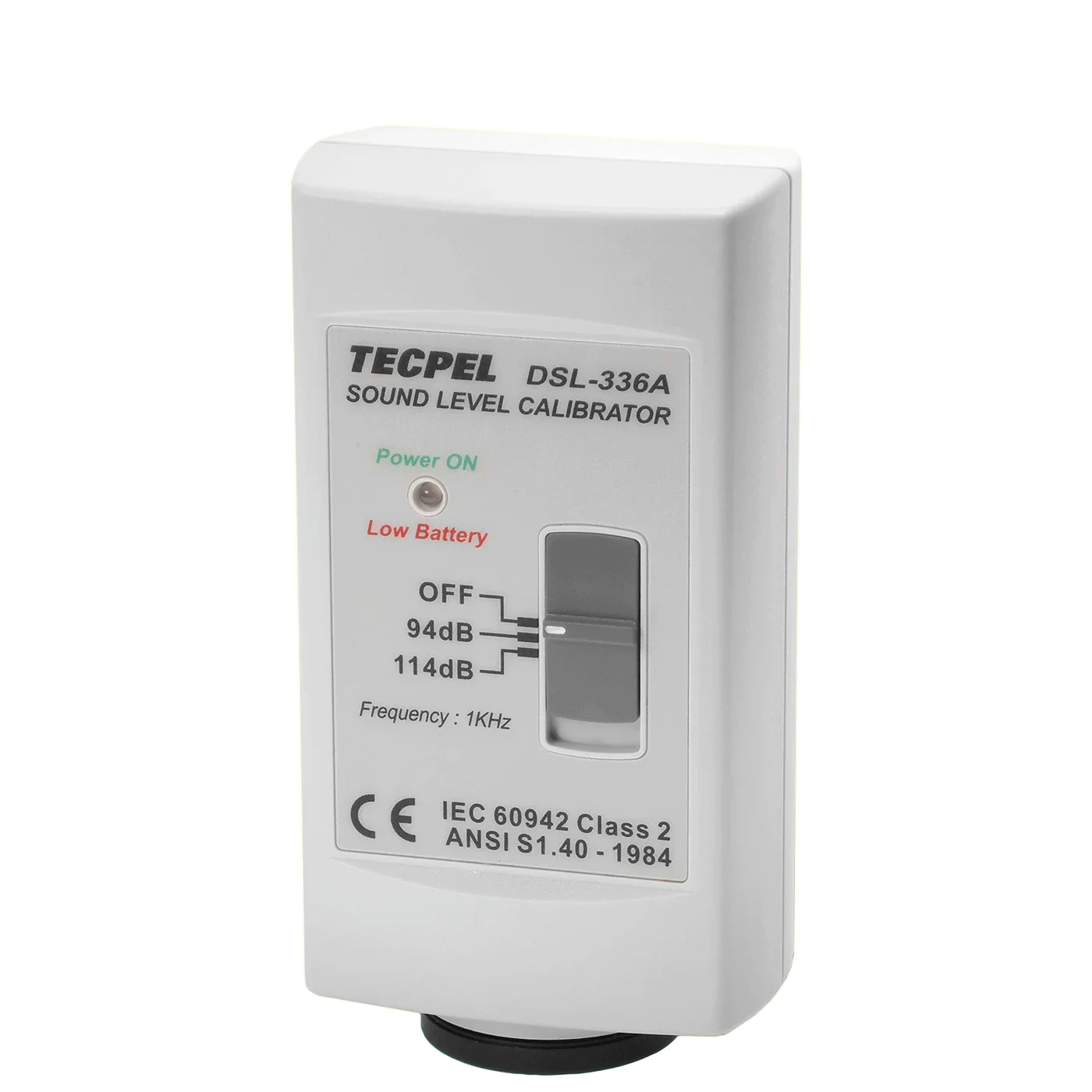 TECPEL DSL-336A Sound Level Meter DB Calibrator  Tracalbe Calibration  94dB and 114dB Sound Calibrator At 1KHz