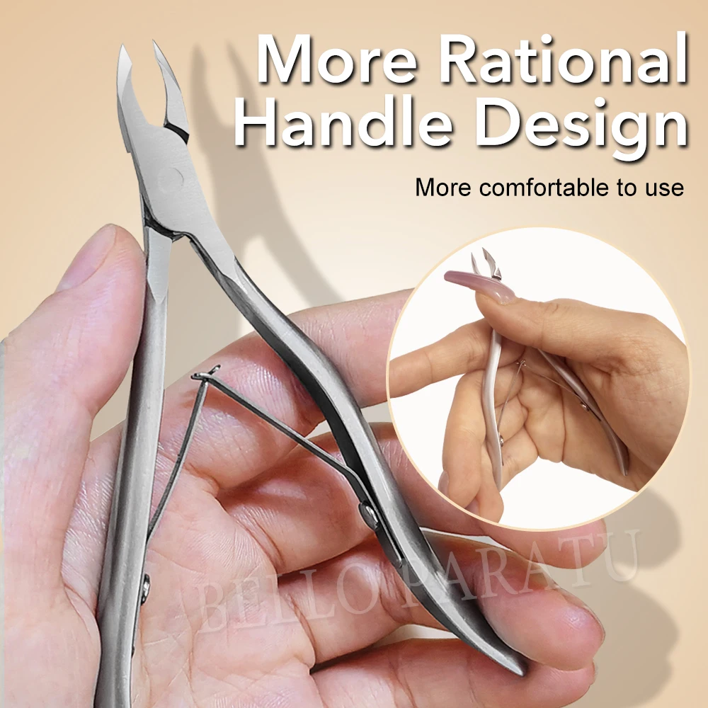 1 Pz Pinza per cuticole Strumenti per manicure Clipper Professionale Mezza 5mm Mascella Tagliacuticole Precisione Tagliacuticole Strumento