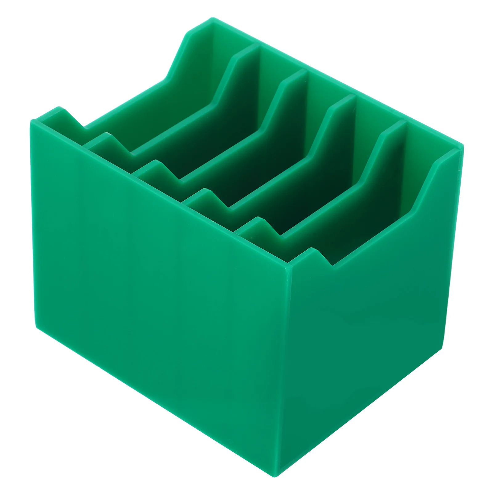 Desktop Acrylic Phone Organizer Multi-Compartment Storage Box for Office Classroom Meeting Room Device Management