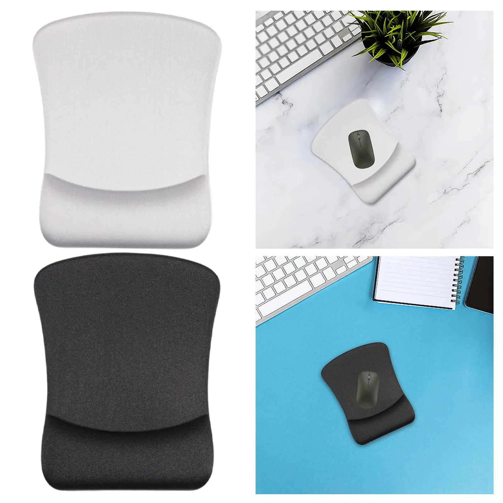 Computer Mousepad Comfortable Portable Anti Slip PU Base Ergonomic Gaming Mouse Mat Desktop Mouse Pad for Office Desk Laptop