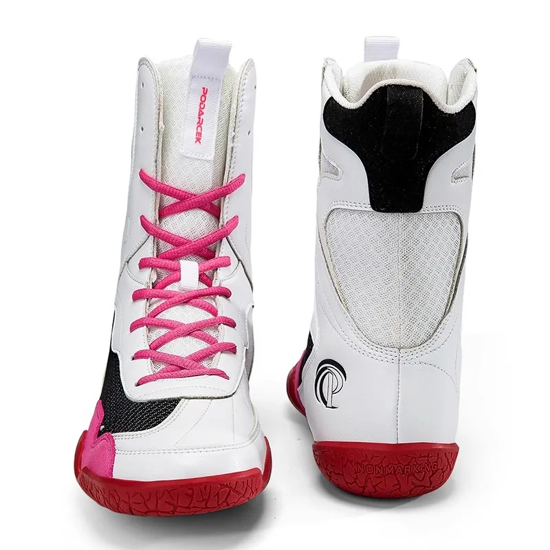Professional wrestling shoes Men's luxury brand sports shoes Luxury brand combat shoes Men's breathable boxing shoes