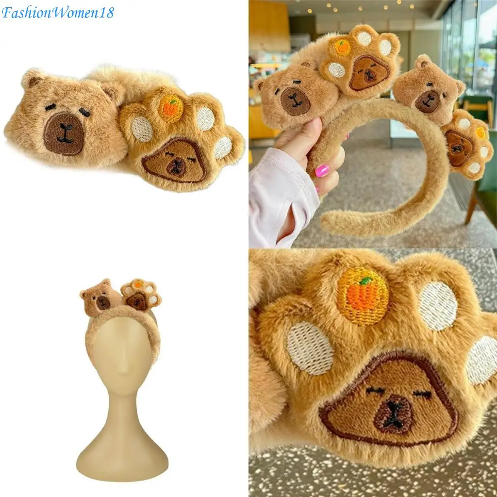 

Girl Halloween Headbands Adorkable Capybara Headwear Hairbands Fun Headwear 57BD