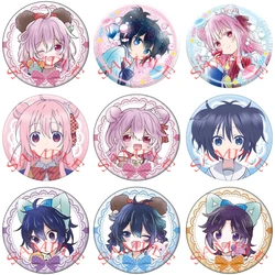 Anime Happy Sugar Life Matsuzaka Satou Koube Shio Hida Shouko Cosplay Cartoon Badge Brooch Pins Accessories Gift