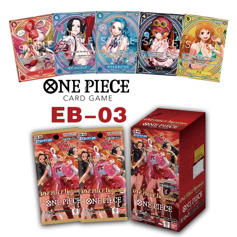 

2025New In Stock Bandai Original One Piece EB-03 Japanese Anime Booster Box PRB-02 Card The Best Collection Card Child Toy Gift