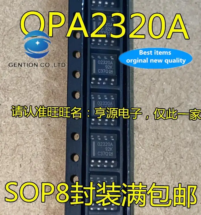 10 Buah 100% Asli Baru Dalam Stok 02320A OPA2320 OPA2320AIDR Operational Amplifier Chip IC SMD SOP8