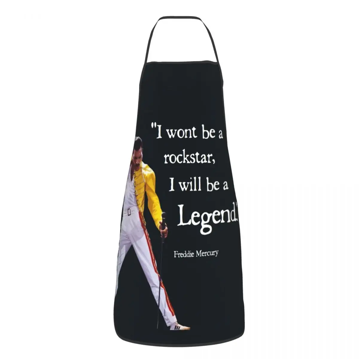 Custom Bib Rock Legend Freddie Mercury Aprons Men Women Unisex Adult Chef Kitchen Cooking British Singer Tablier Cuisine Baking