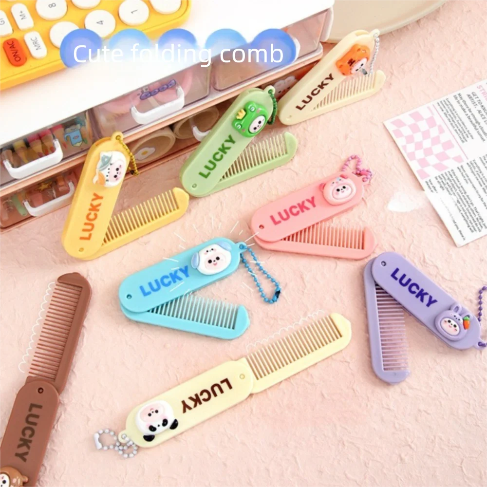 

Portable Cartoon Folding Comb Kawaii Mini Mini Comb Comfortable Multicolour Hair Care Tools Kids Gift