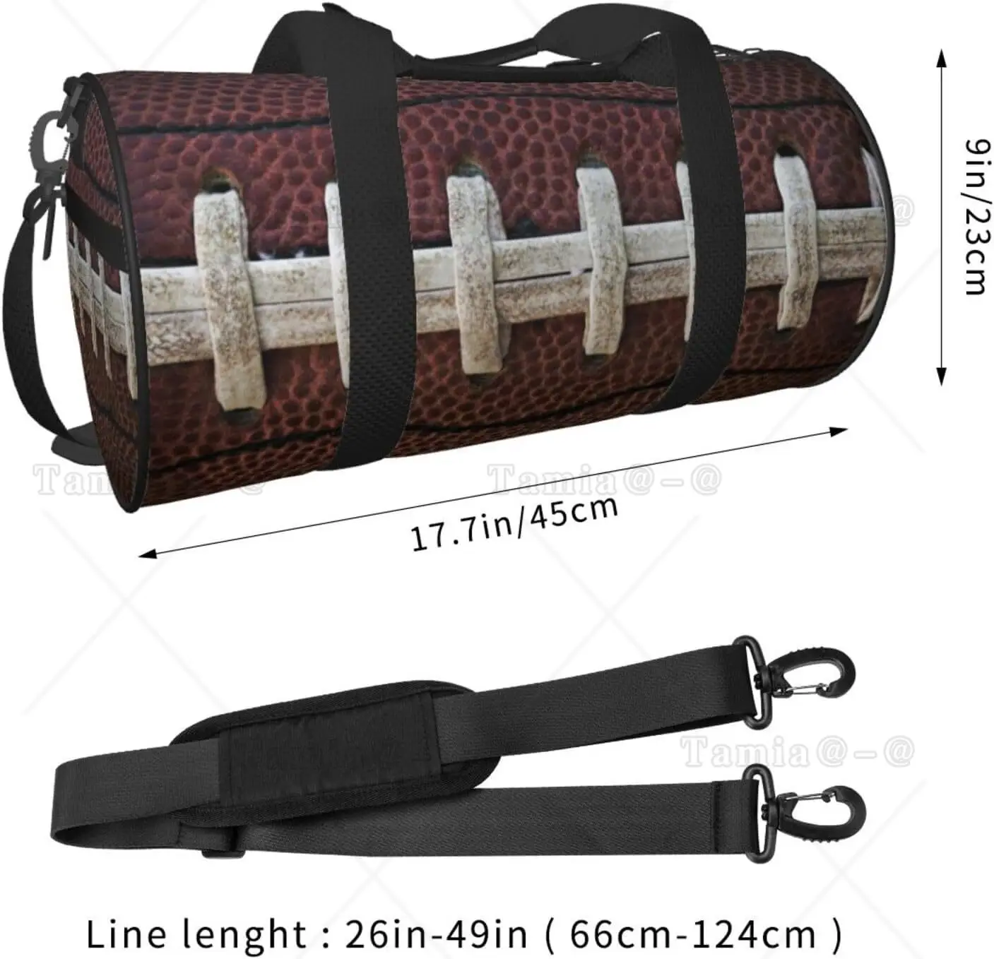 Sac de dehors Pliable sur le Thème du Football Américain, Accessoire d'Entraînement, -du-- end, Bagage Pliable pour Voyage et dehors