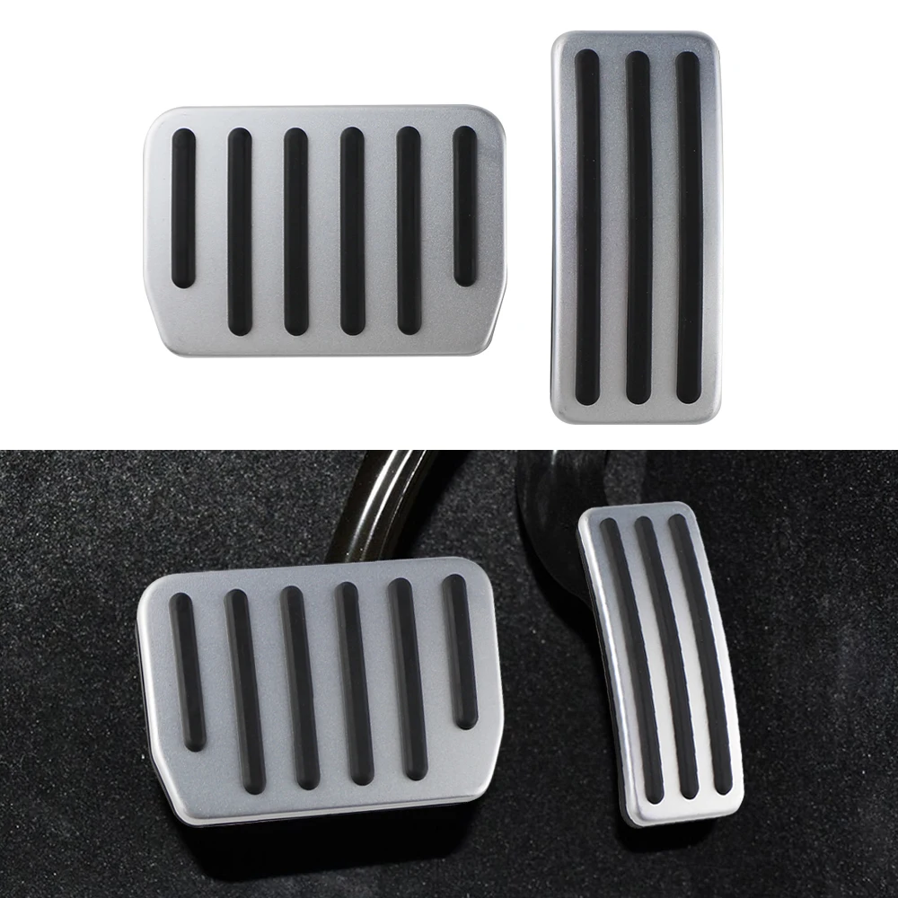 Car Pedals for Tesla Model 3 Y 2021-2024 Aluminum Alloy Gas Accelerator Brake Pedal Protection Cover Replacement Auto Parts