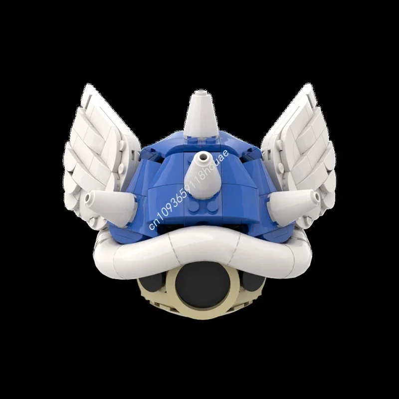 326 piezas MOC Kart Spiny Shell con alas, bloques de construcción de fontanero italiano, juguete creativo de Navidad, regalo para adolescentes y coleccionistas adultos