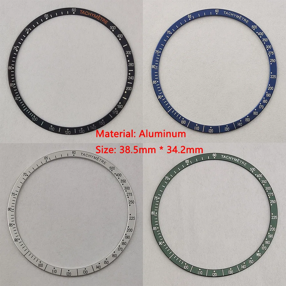 38.5mm watch bezel suitable for 40mm 39mm case inlaid with aluminum bezel watch accessories