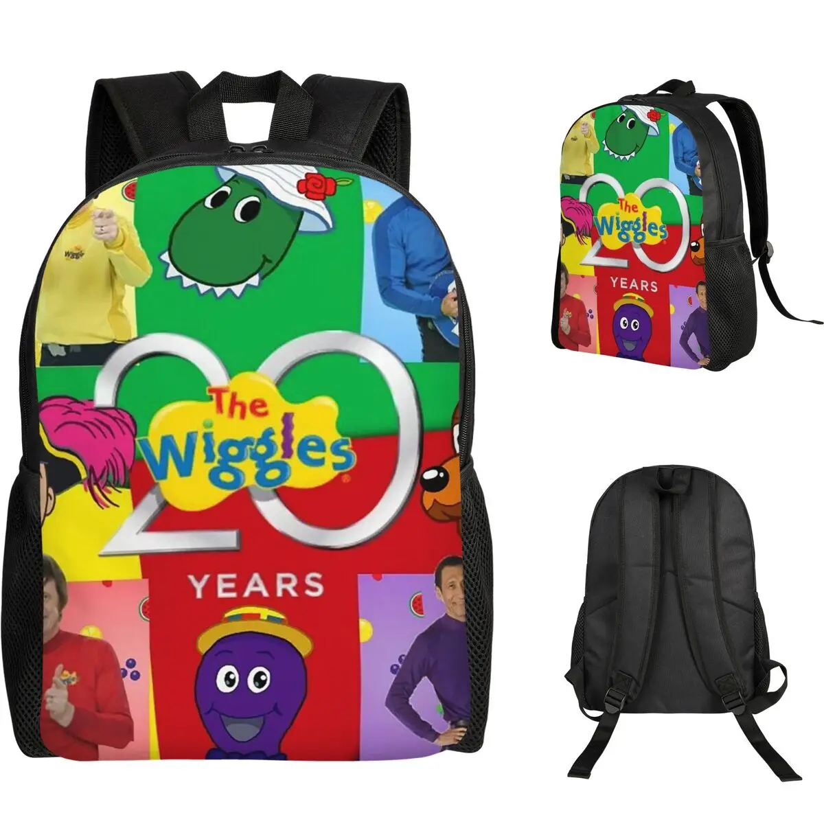 

Рюкзак The Wiggles Tv Show Music Band для студентов, школьников, мальчиков и девочек, школьная сумка, сумка для компьютера, сумки через плечо