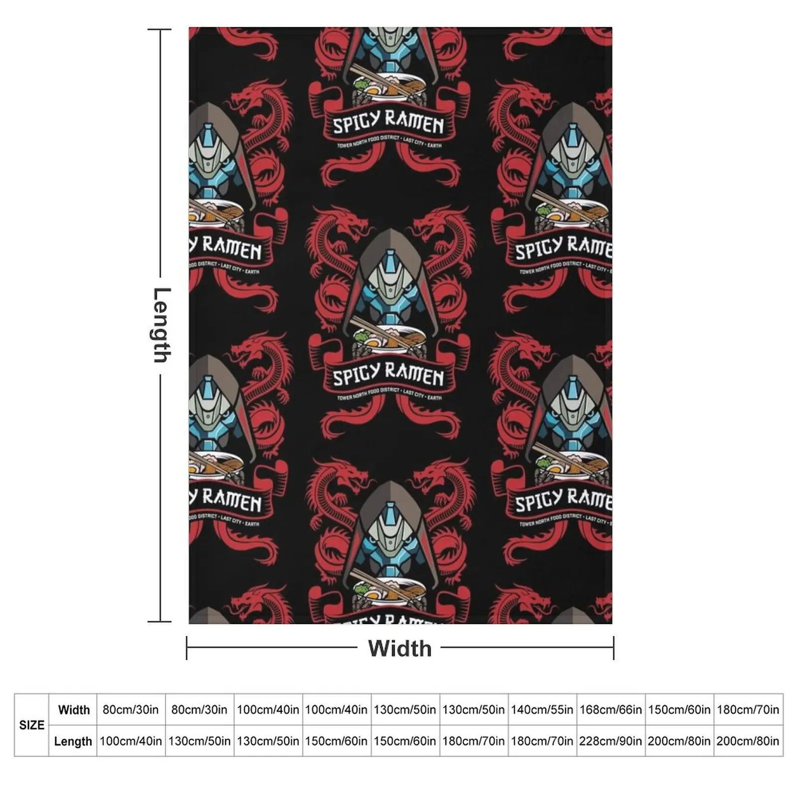Ramen Shop Throw Blanket couch cozy soft plush fuzzy picnic outdoor blanket