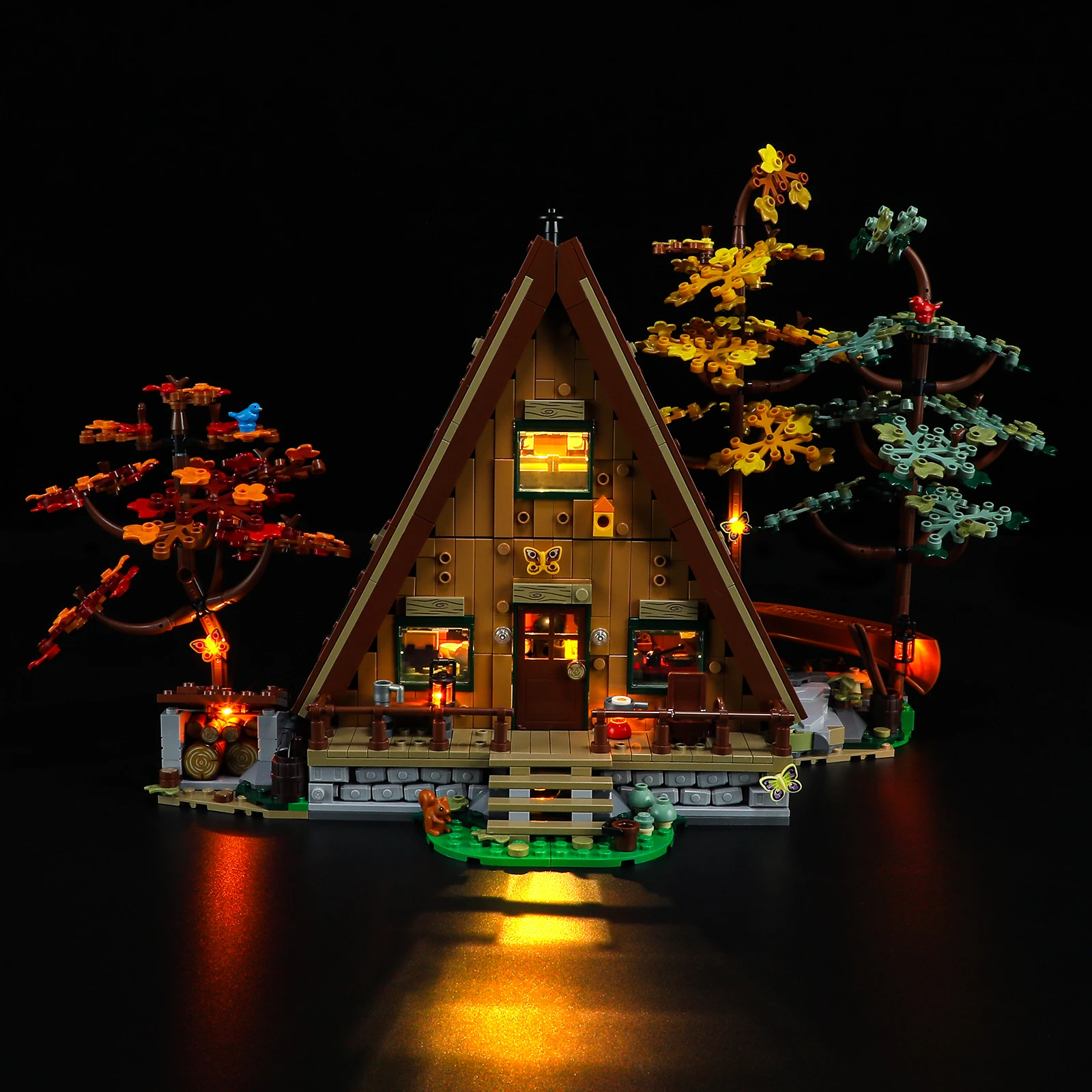 JOY MAGS Led Light Kit per il 21338 A-Frame Cabin Building Blocks Set (non includere il modello) mattoni giocattoli per bambini