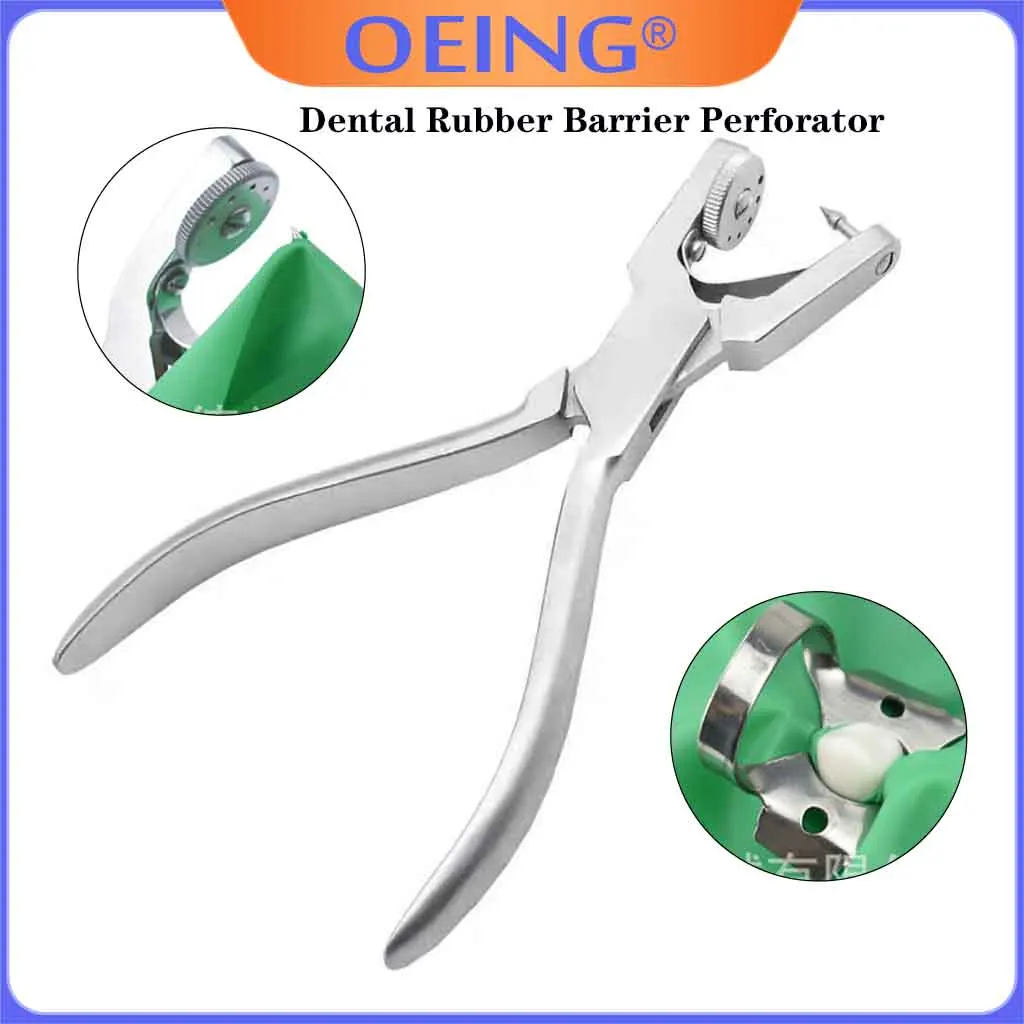 

Dentist Clinic Perforator Rubber Dental Dam Hole Punch Pliers for Orthodontic Tools Dam Clips Pliers