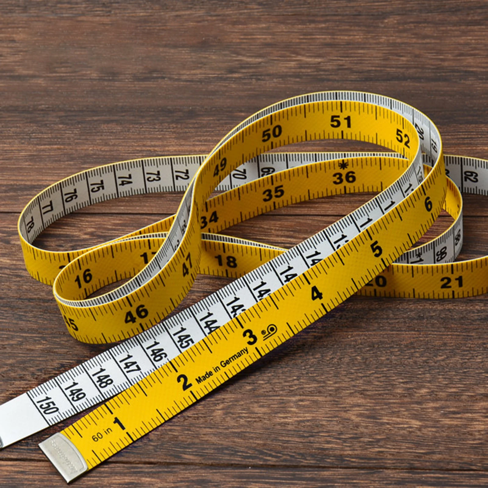 1.5m Tape Measure Soft Leather Material for Sewing Tailoring Body Sizing Crafts Flexible Ruler Portable Measuring Tool Kit