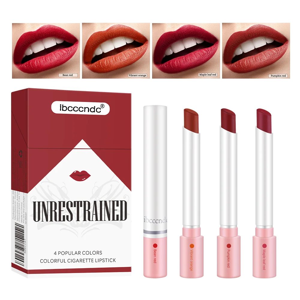 

Набор из 4 помад: стойкие, водостойкие, матовые, прозрачные. Подарок на День святого Валентина.