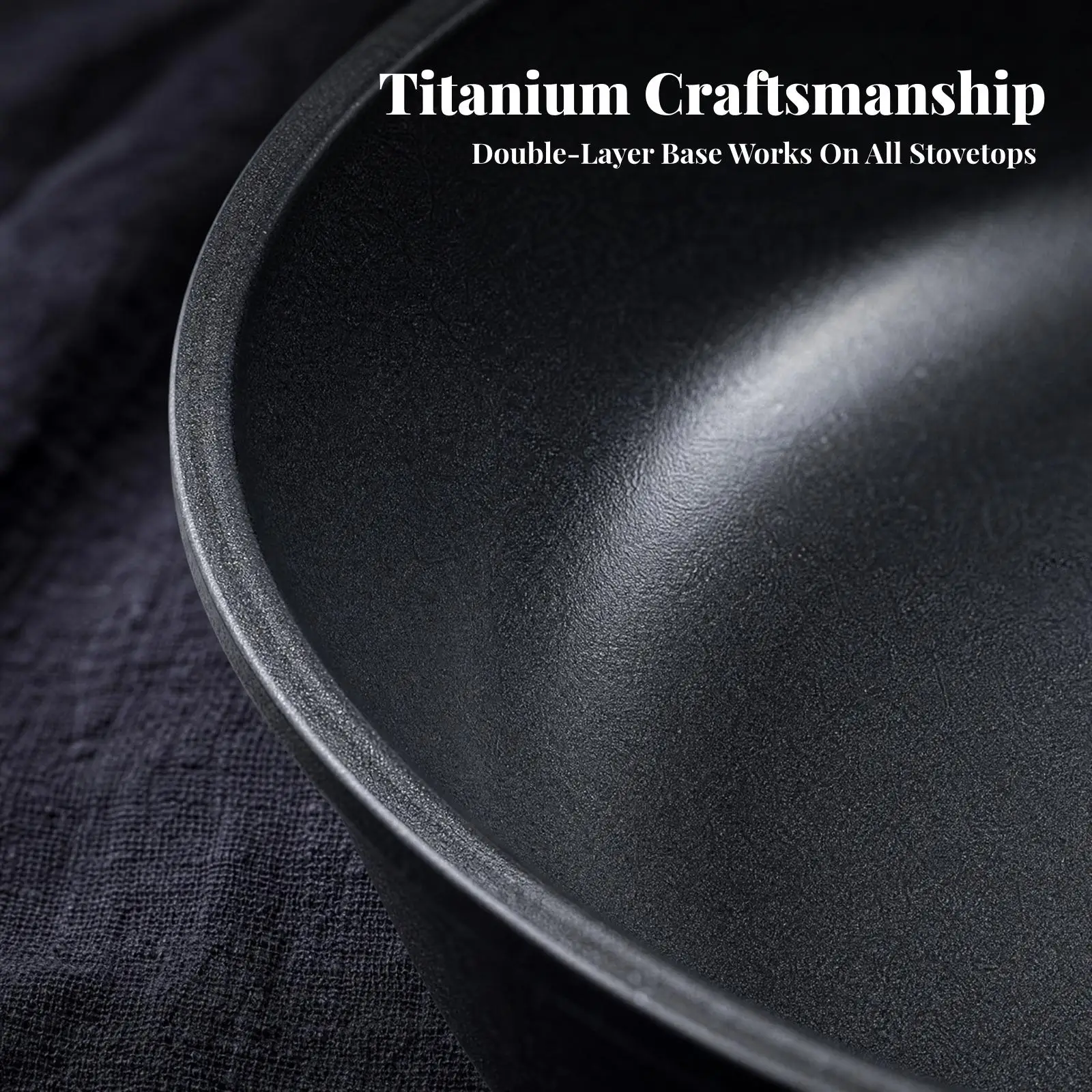 Nonstick Cookware Pan with Ceramic Style Coating for Quick Family Meals and Searing
