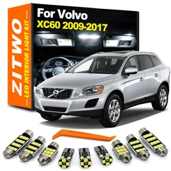 ZITWO 16Pcs Complete LED Interior Light Kit With Lamp Base For Volvo XC60 2009 2010 2011 2012 2013 2014 2015 2016 2017 LED Bulb