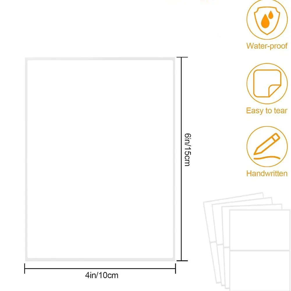 Durable Large Size Blank Labels Home Supplies DIY Removable Labels No Residue Box Stickers