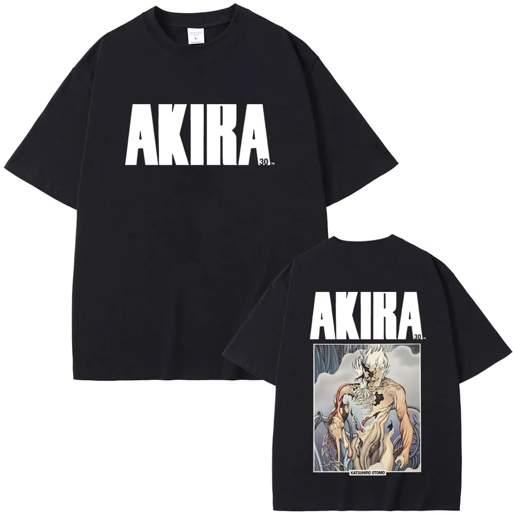 

Hot Sale 90s Anime Akira Japanese Science Fiction Cartoon Movie Shotaro Kaneda T-shirt Men Women Manga Retro O-collar T-shirts