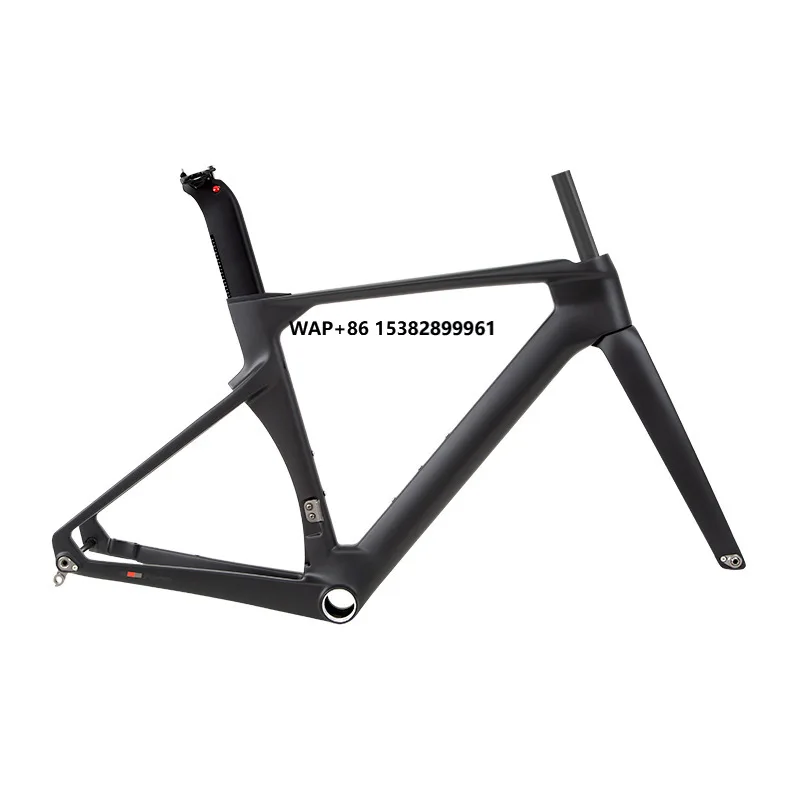 

Twitter R5 Carbon Fibre Bicycle Frame 700C Disc Brake Thru-axle Wind-breaking Design Integrated Bike Frame Hidden Cable