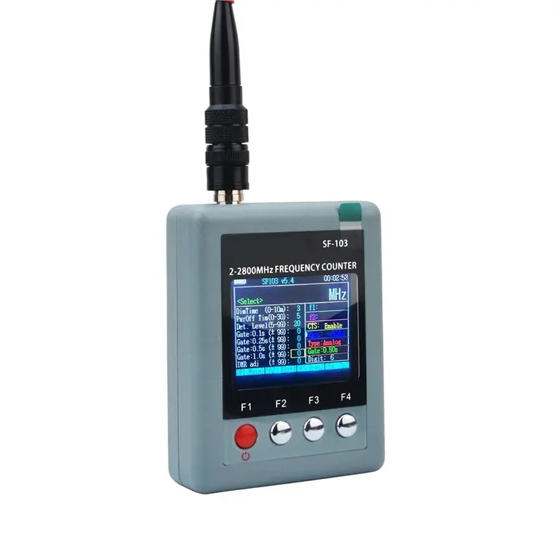 【PROMOTION】SF-103 SF103 2Mhz-200Mhz/27Mhz- 2800Mhz Portable Frequency Counter CTCCSS/DCS DMR Digital Signal Meter Testable Digit