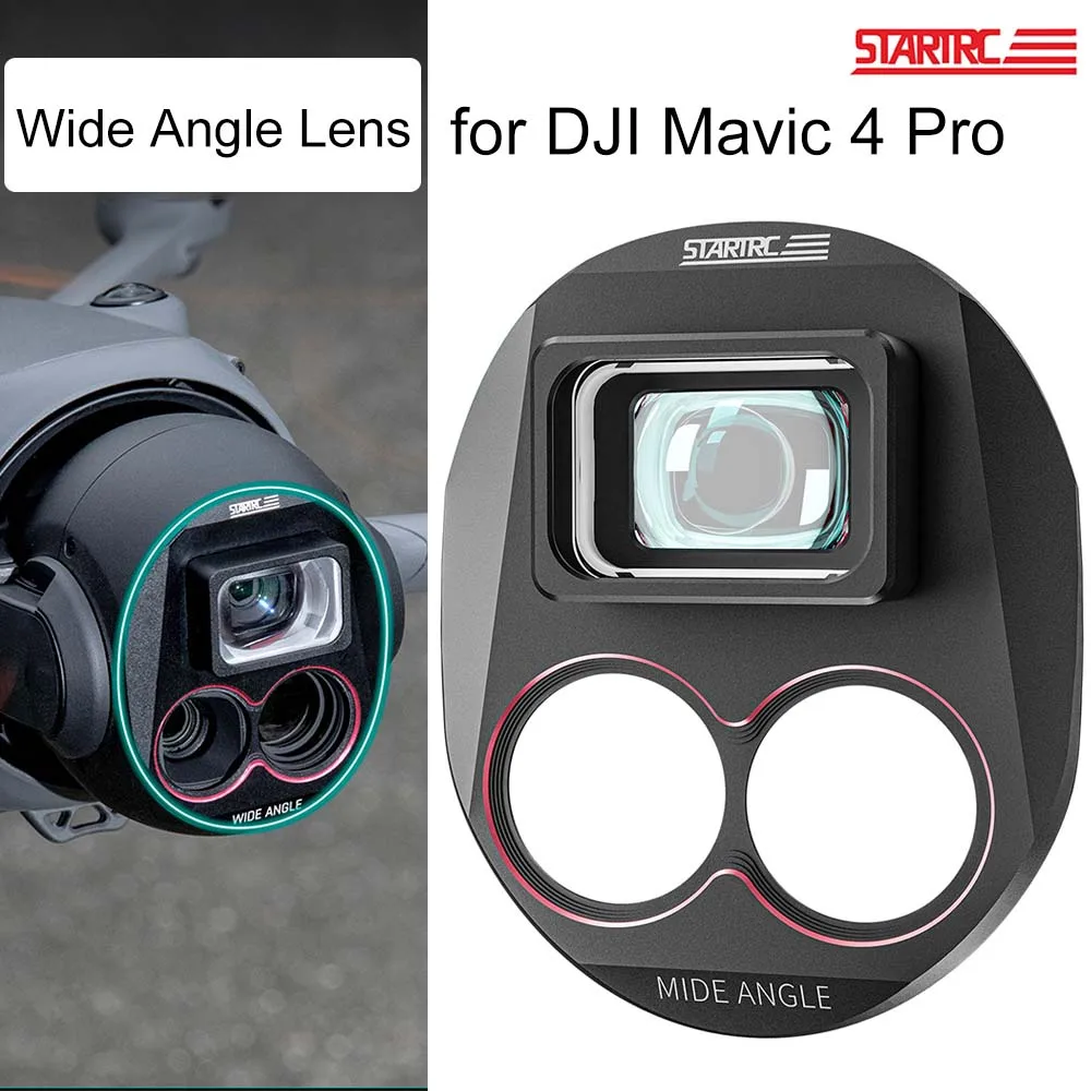 objectif-grand-angle-startrc-pour-dji-mavic-4-pro-extension-d'objectif-cardan-filtres-de-protection-pour-camera-accessoires-de-drone