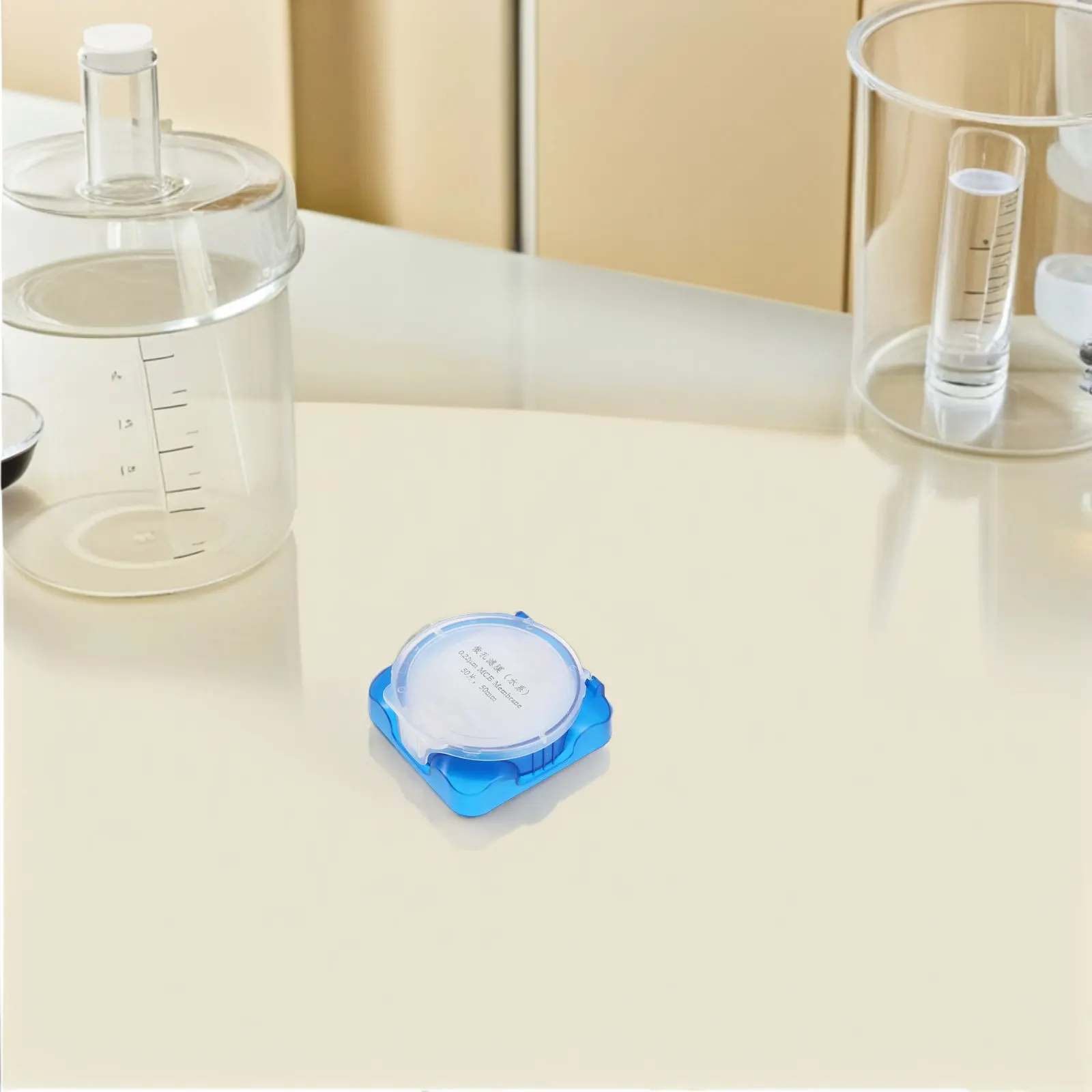 50Sheets Mixed Cellulose Membrane Filter Disc 0.22um Hydrophilic Gridded Lab Filter for Sterility Testing Water Quality