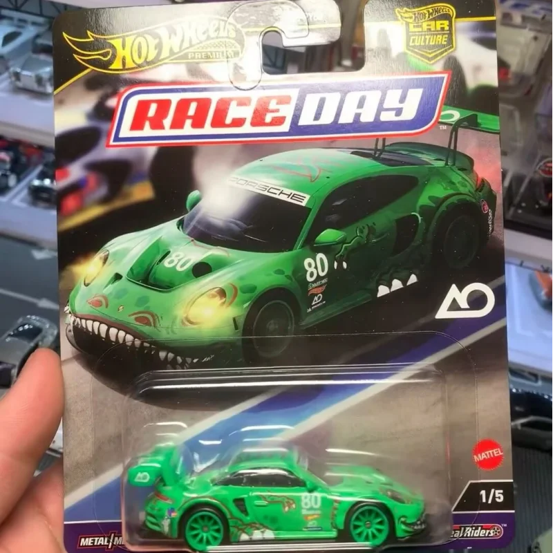 

Hot Wheels Original Premium Car Culture Race Day Rexy Porsche 911 GT3 R Toys for Boys 1/64 Diecast Vehicle Collect Birthday Gift
