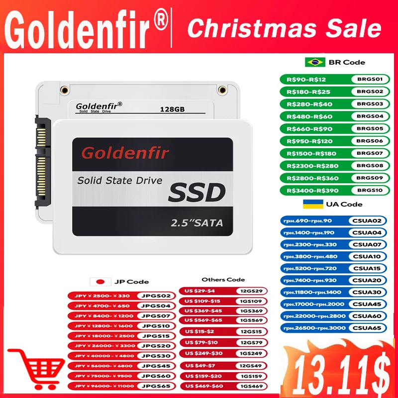 2.5 SSD 120GB-2TB for Laptop Desktop