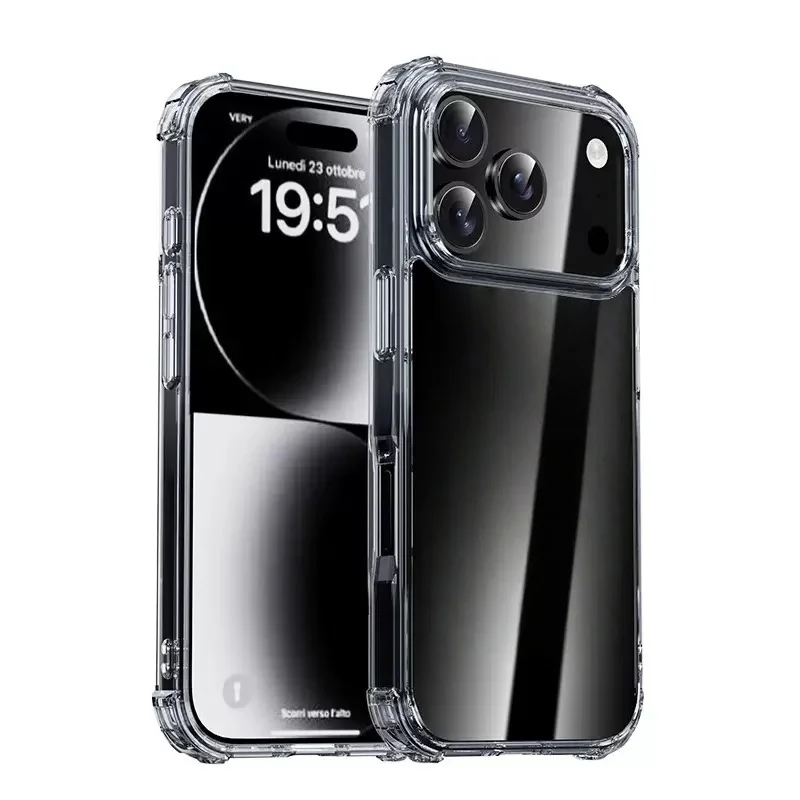 Transparente TPU-Handyhülle mit stoßfestem Schutz für iPhone 17 Pro Max/17 Pro/1 /Air/16/15/14/13/12/11 – transparent – Detail 10